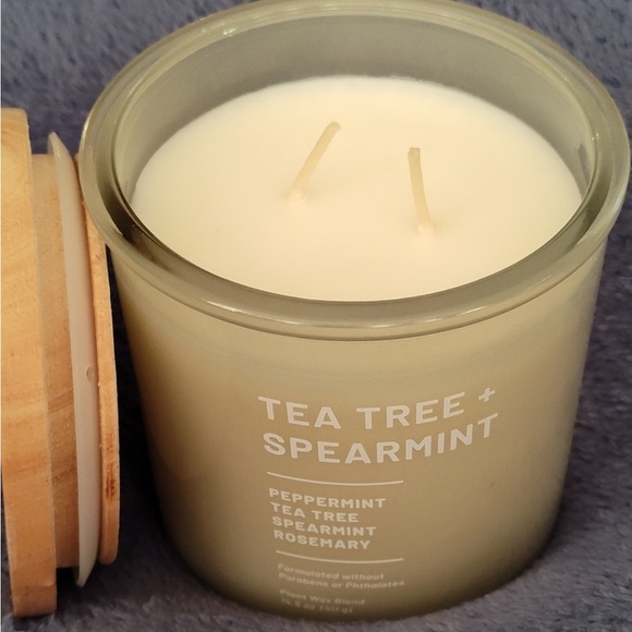 Peppermint Tea Tree and Spearmint Scented Candle - Picture 1 of 6